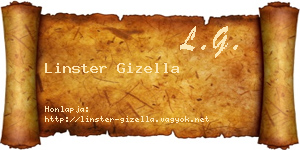 Linster Gizella névjegykártya